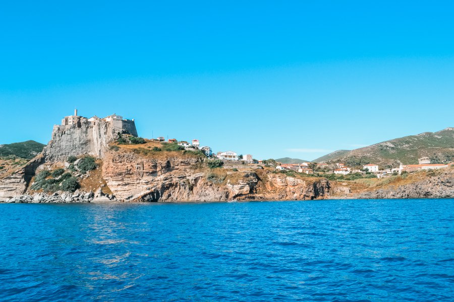 Uitzicht op het Capraia eiland