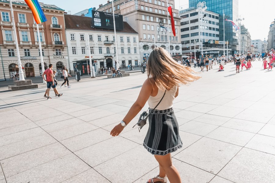 Zagreb Trg Bana Jelačića plein - Reiskick