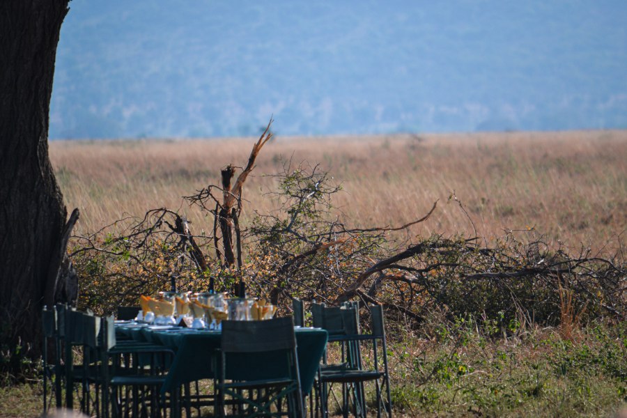 Het campagneontbijt na de tocht door Serengeti - Reiskick